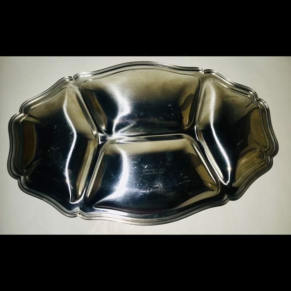 Vintage Guy Degrenne Oval Divided Serving Platter - Picture 4 of 16